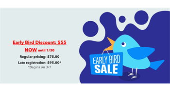 Early Bird Discount Available