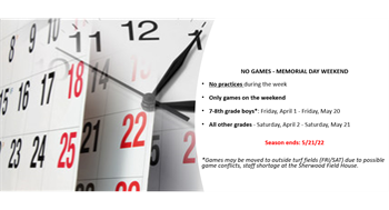 Spring Games Schedule